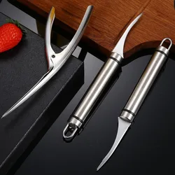 304 Stainless Steel Shrimp Line Knife Multifunctional Kitchen Double-headed Shrimp Shelling and Gutting Opener Fish Belly Cutter