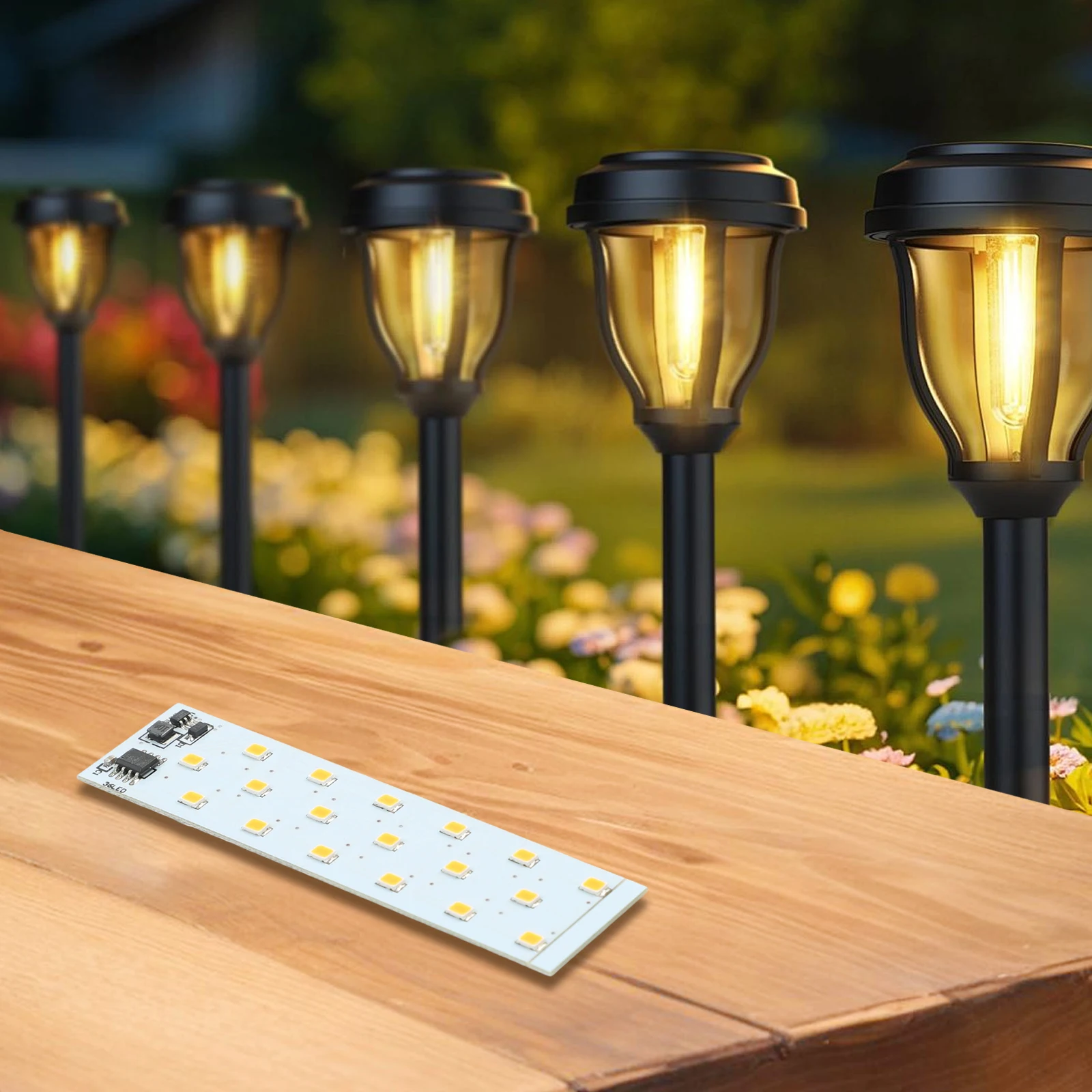 36 For LED Solar Flame Light Circuit Board 1.2V 2V For Candle Lamp Decoration Simulation For Torch Control Panel PCB