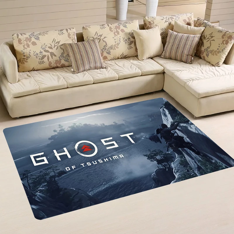 

Home Game G-Ghost of Tsushima Living Room Kitchen Carpet Door Mat Carpets Rugs Balcony Foot Rug Doormat Entrance Mats Bathroom