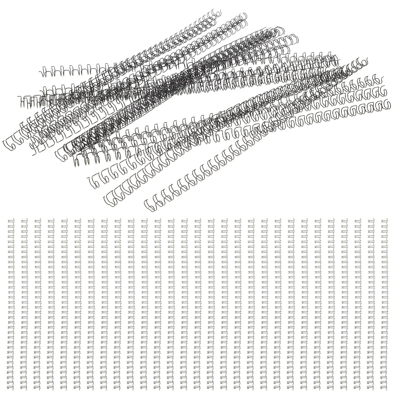 100Pcs Sturdy Iron Loose Leaf Binder Rings Double Loop Binding Coils for Notebook Spiral Binding Calendar Planner DIY Organizer