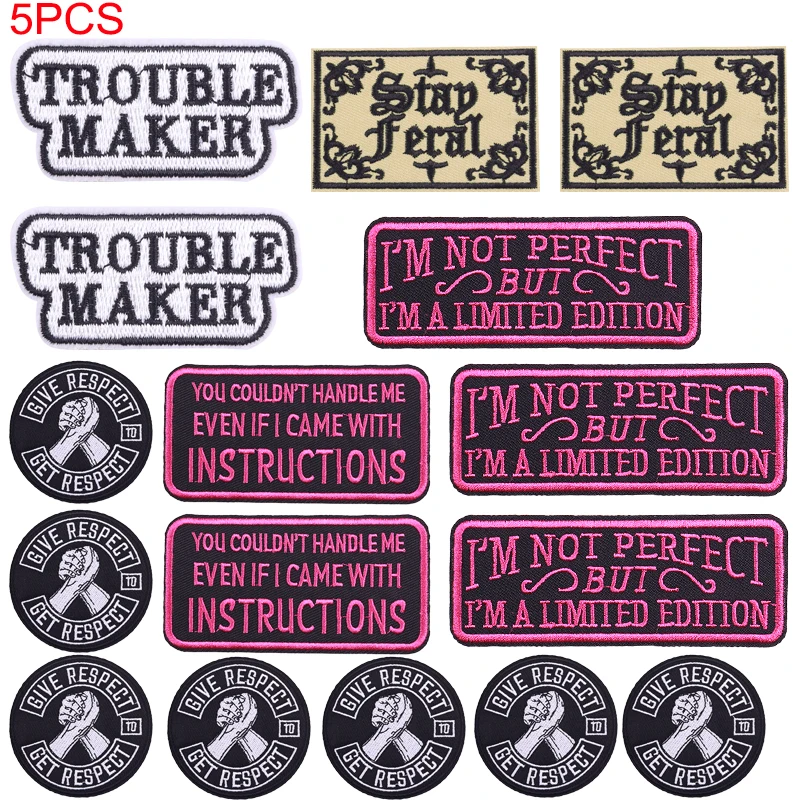 Parche bordado slogan táctico para coser o planchar - imagen 4