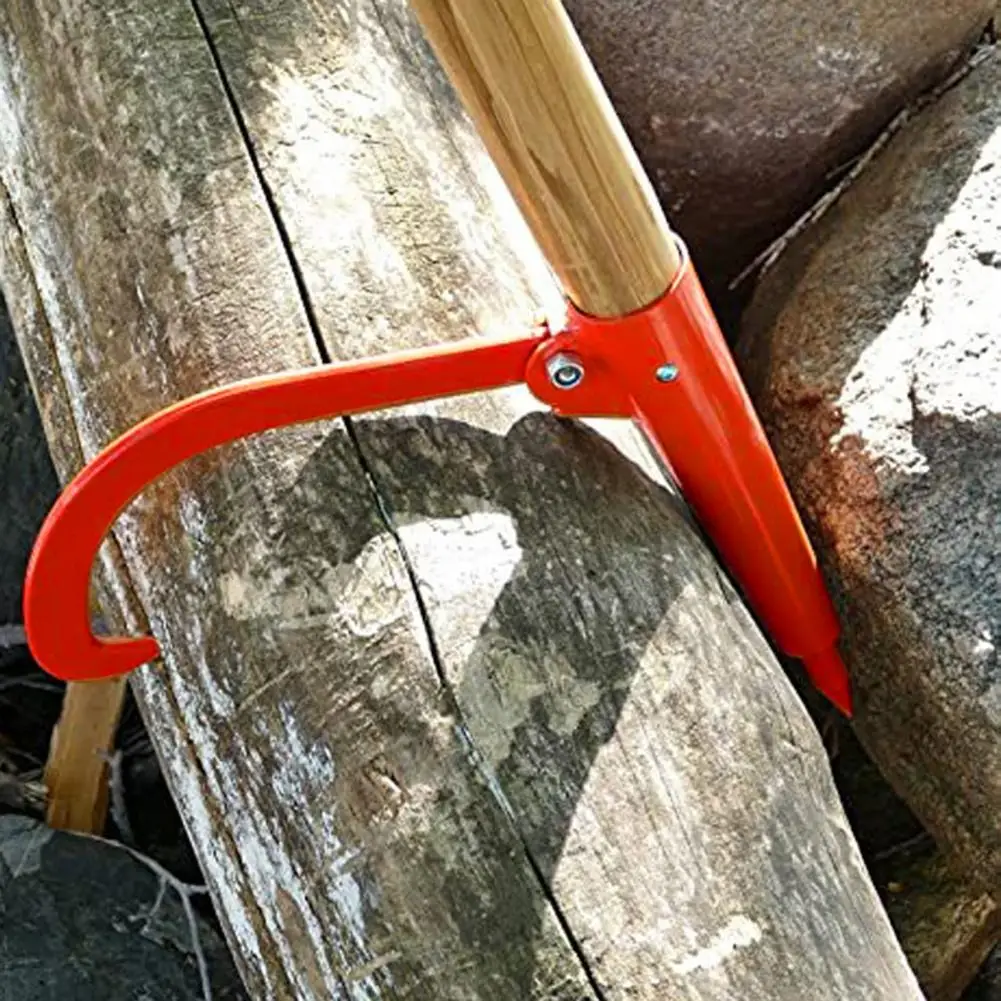 1Pc Firewood Puller Solid Wide Application Rust Protection Heavy duty Steel Maximum Strength Sharp Steel Hook for Outdoor