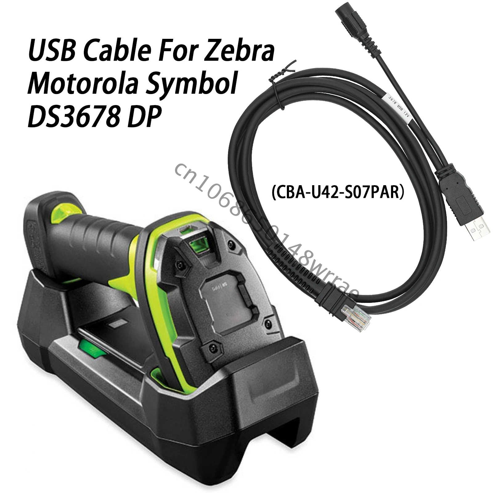 ✅STB3678 Charging Cradle USB Power Cable CBA-U42-S07PAR Compatible with Zebra DS3678 Barcode Scanner✅