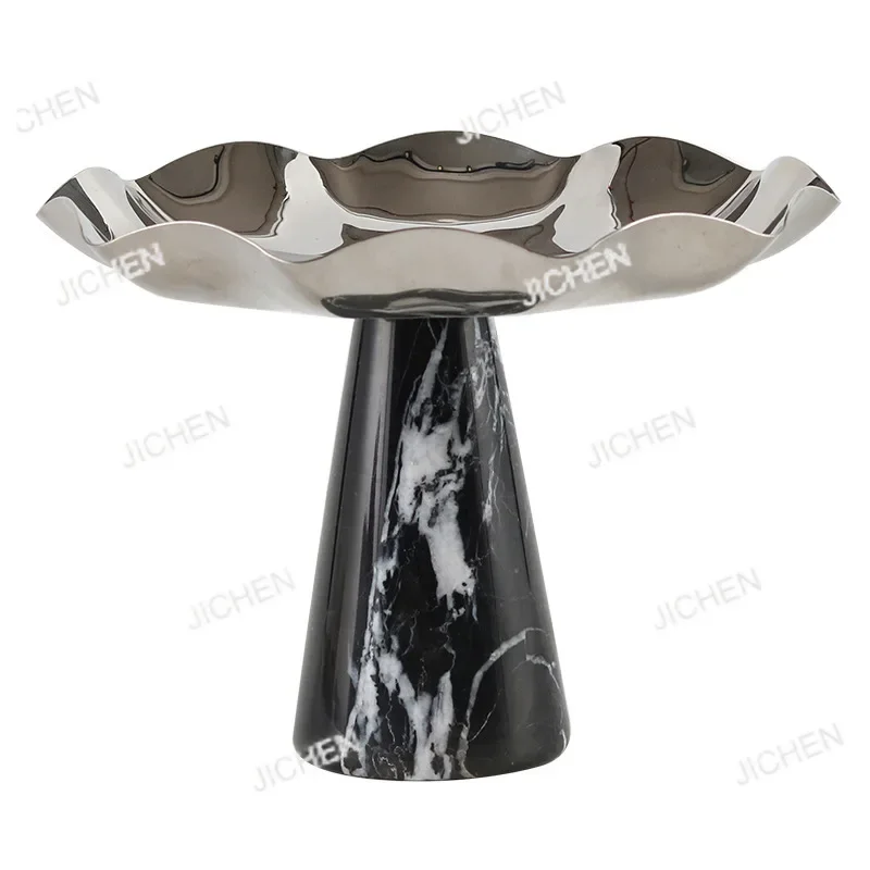 

Фруктовница JC Marble, абстрактная металлическая тарелка для фруктов, настольный поднос для хранения, декоративное украшение в стиле лёгкой роскоши