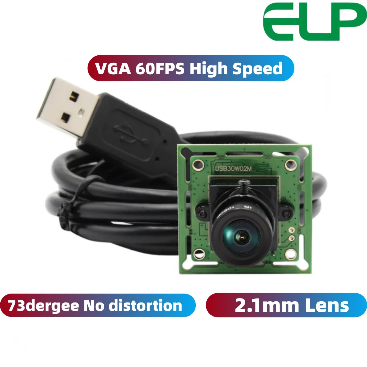 ELP 60fps High Speed USB Camera Module 640x480P HD 12mm lens OV7725 Sensor mini webcam for  Video Conference,Windows,Android,MAC