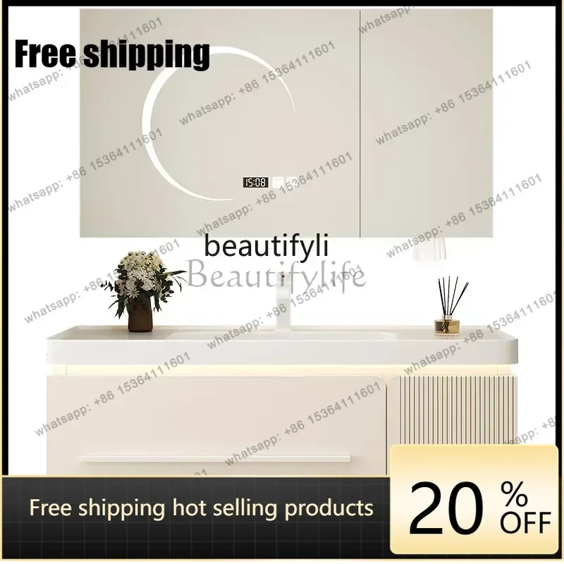 NewSmart Mirror Cabinet Wash Basin Washbasin Cabinet Wash Basin Washstand Pool Bathroom CabinetFactory Direct