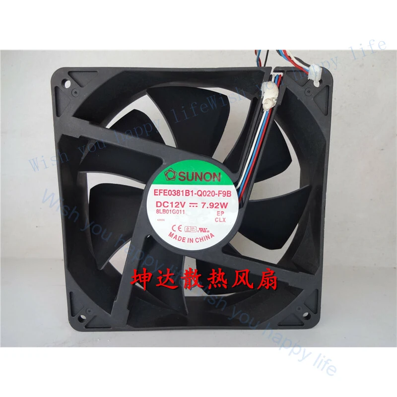 

Вентилятор охлаждения V+ FOR Sunon EFE0381B1-Q020-F9B 12V 14CM 7.92W