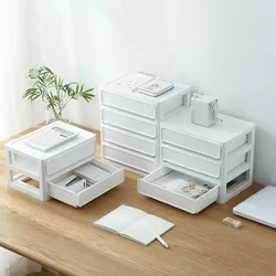 Plastic Storage Box Desktop Storage Box Korean Cosmetics Drawer Multi-layer Storage Cabinet Student Dormitory Organizer Box