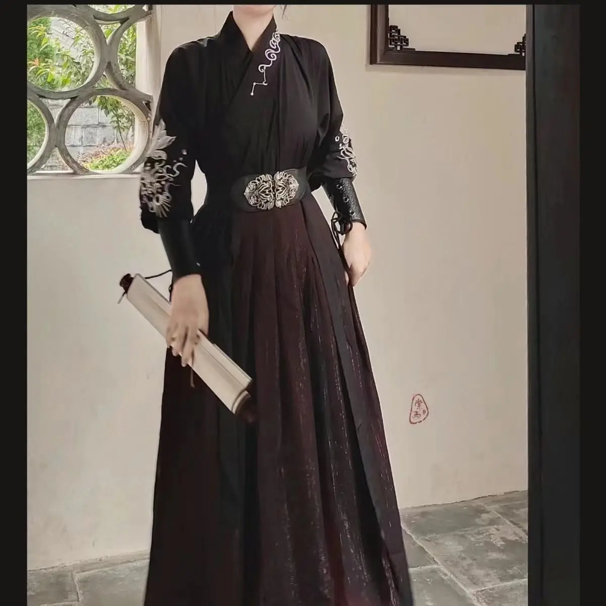 Trajes de Cosplay Hanfu Tradicionais Chineses, Roupas para Dinastia Ming, Estilo Oriental, Conjunto de Vestido Hanfu Diário, 2024