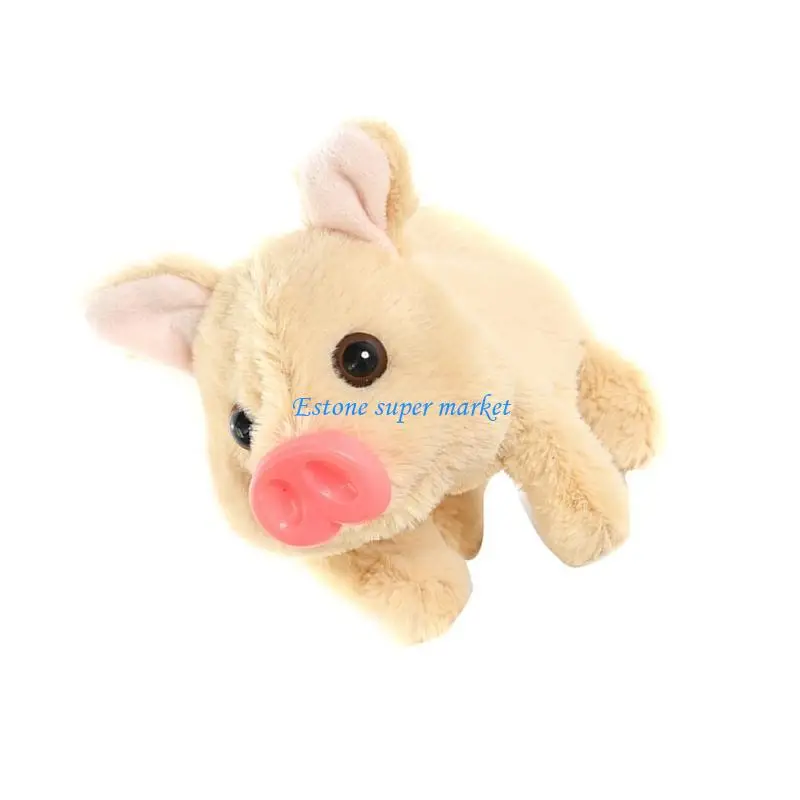Cerdo juguete eléctrico animado 090B para niños, juego rol y desarrollo habilidades sociales, educativo temprano,