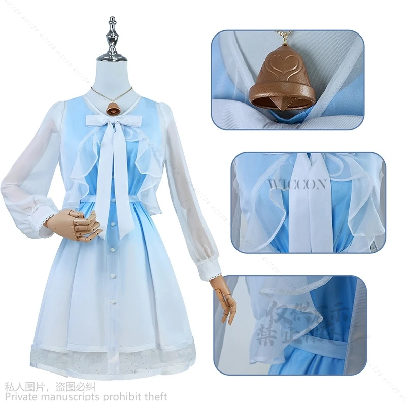 Ganyu New Game Genshin Impact Cosplay Dress Cosplay Costume Game Anime Party Uniform Hallowen Christmas Lolita Blue Wig Women