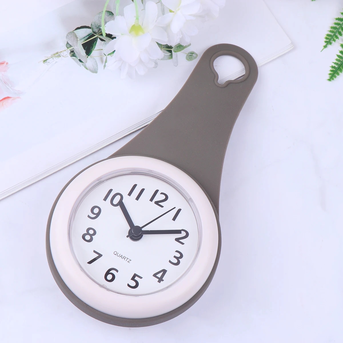 

Fashion Wall Clock Waterproof Bathroom Multi-function Silent Non-ticking Hanging