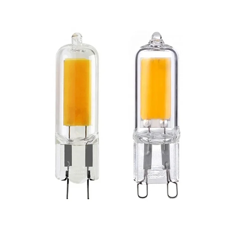 

Super Bright G9 LED Light Bulb 7W 9W 12W 15W AC 220V G4 Spotlight Glass Lamp Constant Power Light LED Lighting G4 COB Bulbs