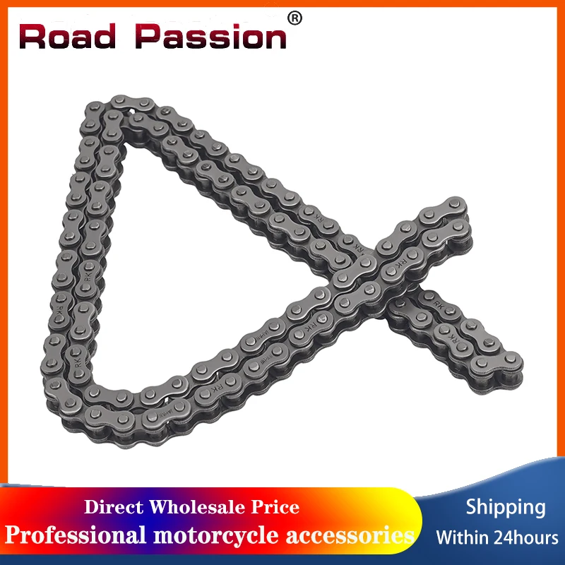 

Road Passion Motorcycle Cam Transmission Driving Roller Chain For SUZUKI GN125ES LT125 SP100 SP125 LT160E LTF160 ALT125 ALT185