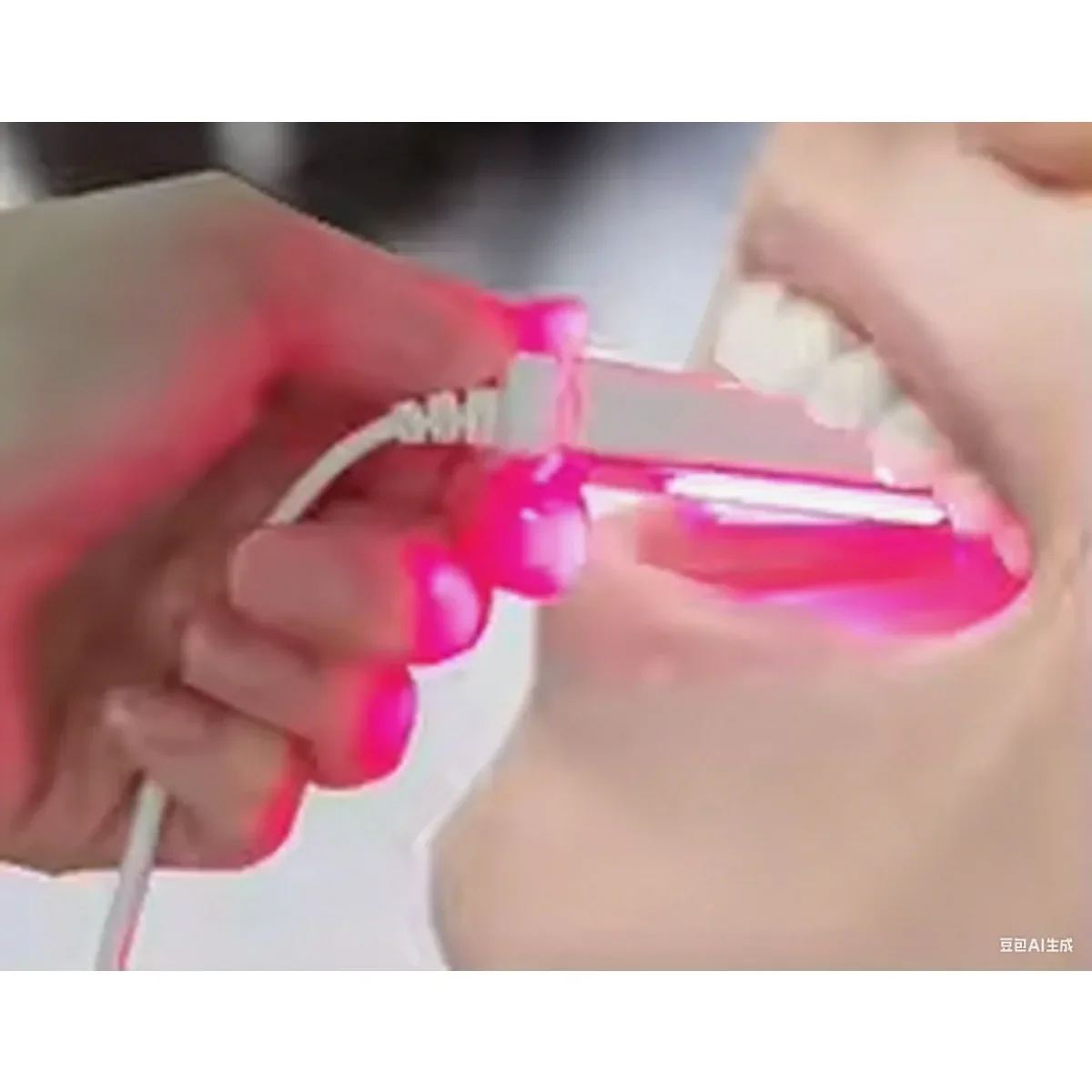 

Skin Healing Handheld LED Device with Red & Infrared Light Therapy for Oral Ulcer Treatment
