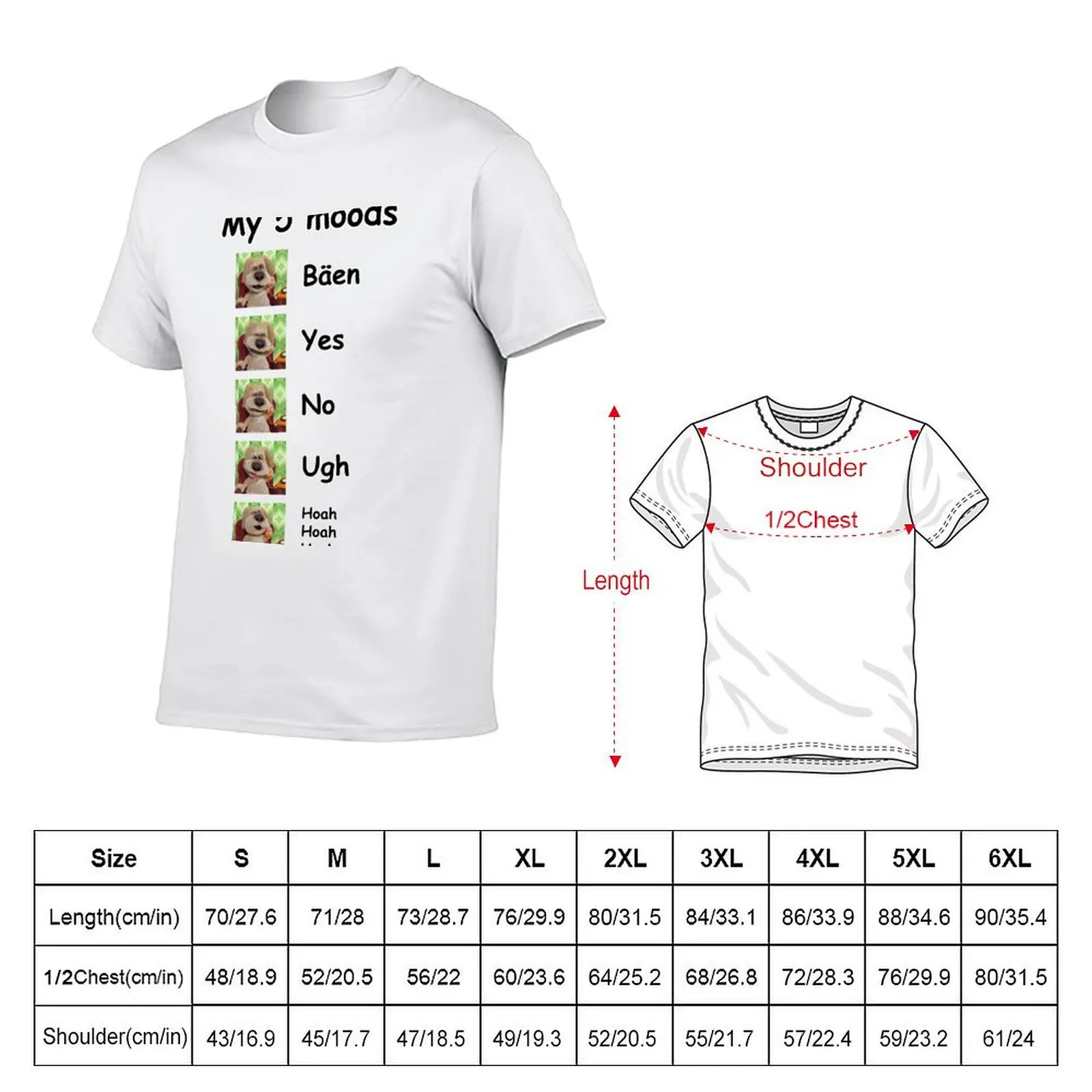 Talking Ben Voice Lines T-Shirt Casual Daily Wear Short Sleeve Top