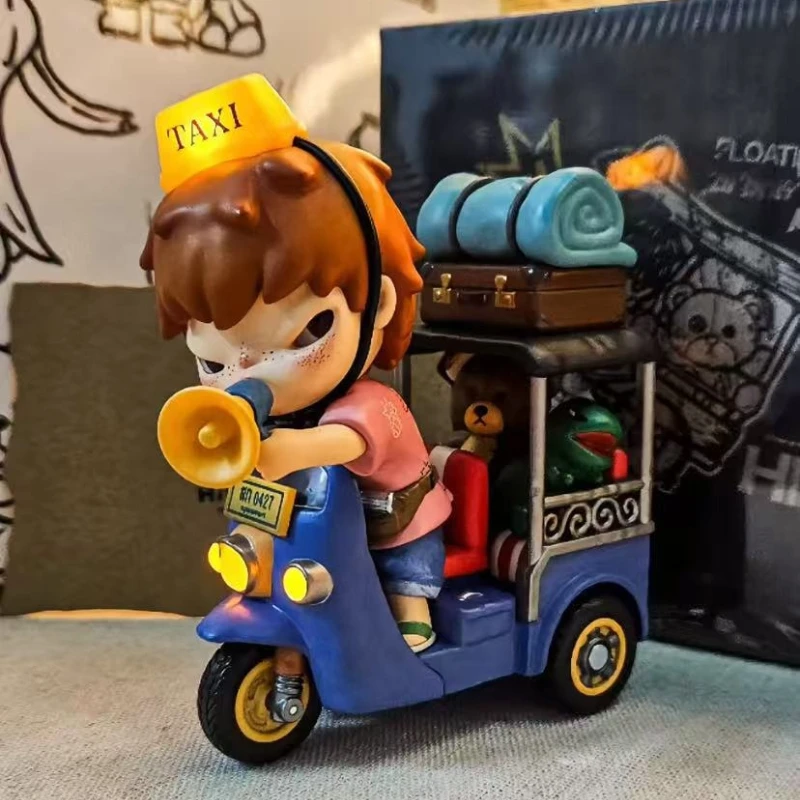 

Popmart Limited Edition Hirono Tuk-tuk Taxi 0427 Series Figure Hanging Card Model Gift