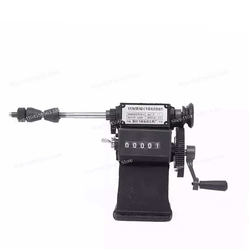 NZ-1 Hand Winding Machine Modified with Chuck 0-999 Counter for Transformer Coil Motor Winding DIY Tool