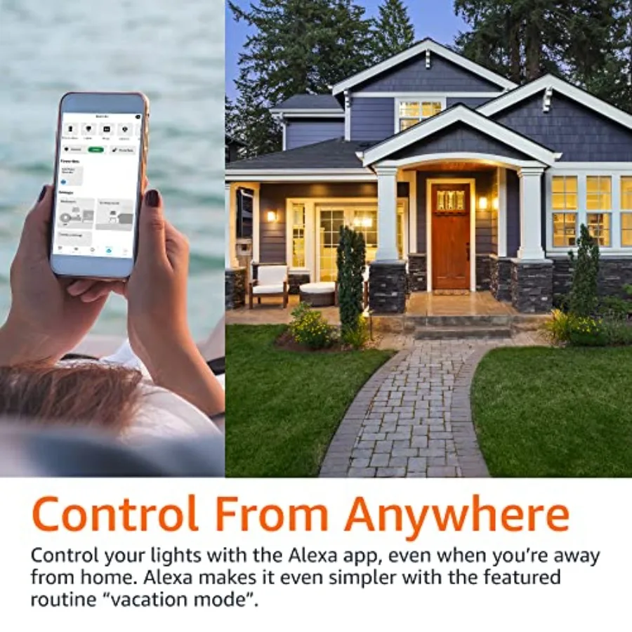 Smart A19 LED Light Bulb,,9W 60W Equivalent,800LM, Works with Alexa Only, 2.4 GHz Wi-Fi, No Hub Required, Energy Saving - view 5