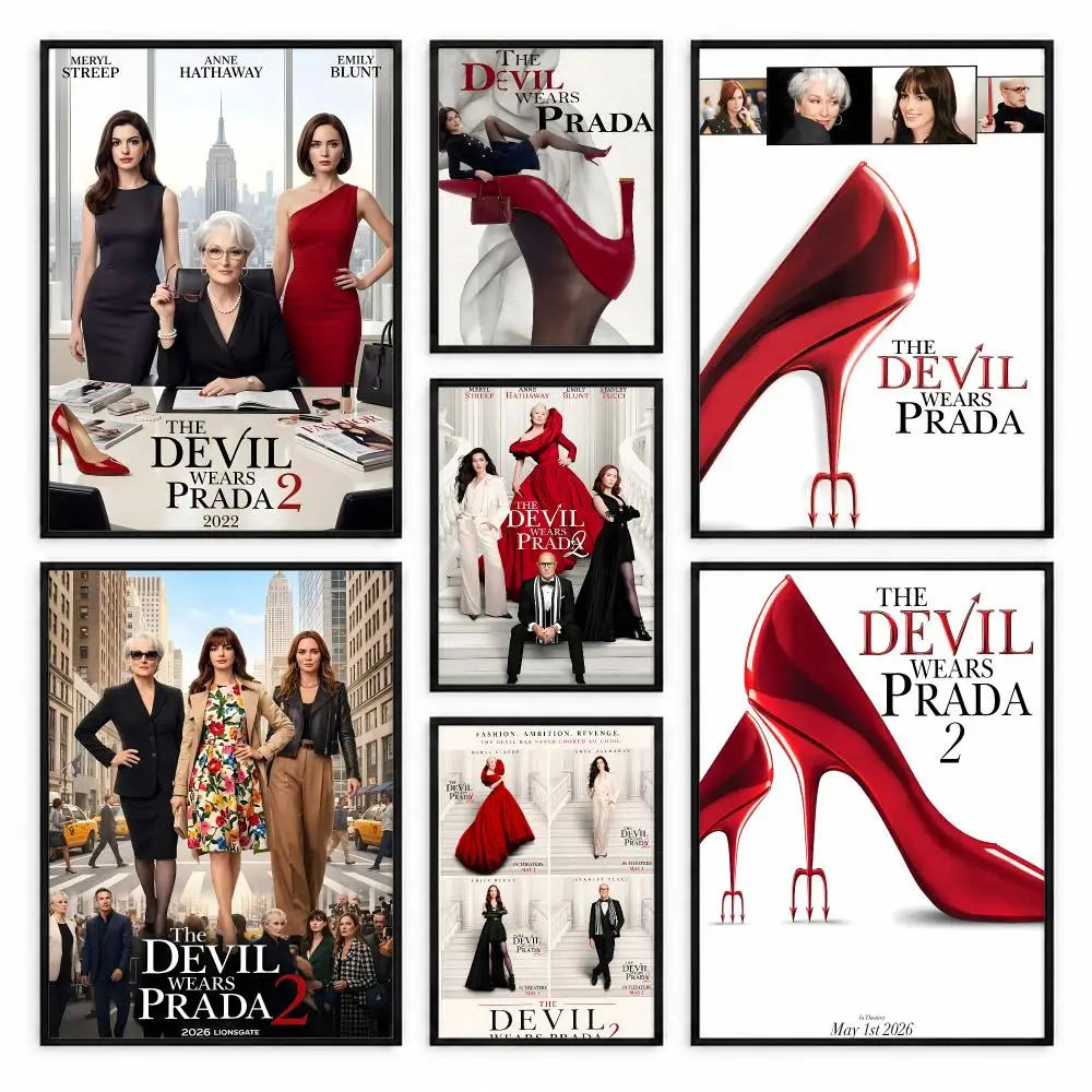 The Devil Wears Prada Poster Self-adhesive Waterproof Paper Sticker Coffee House Bar Room Wall Decor