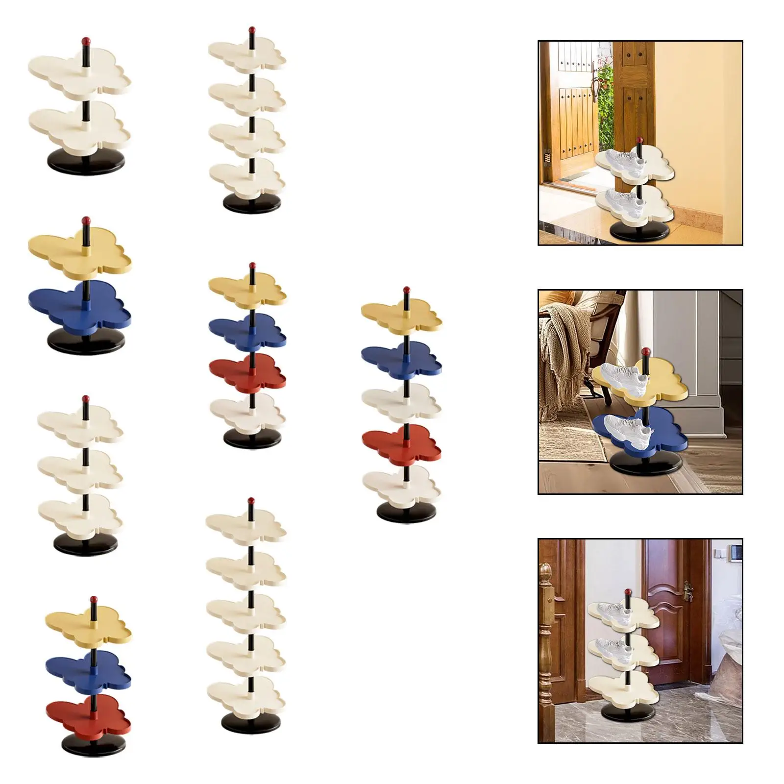 Vertical Shoe Rack Corner Storage Organizer for Living Room Hallway Entryway