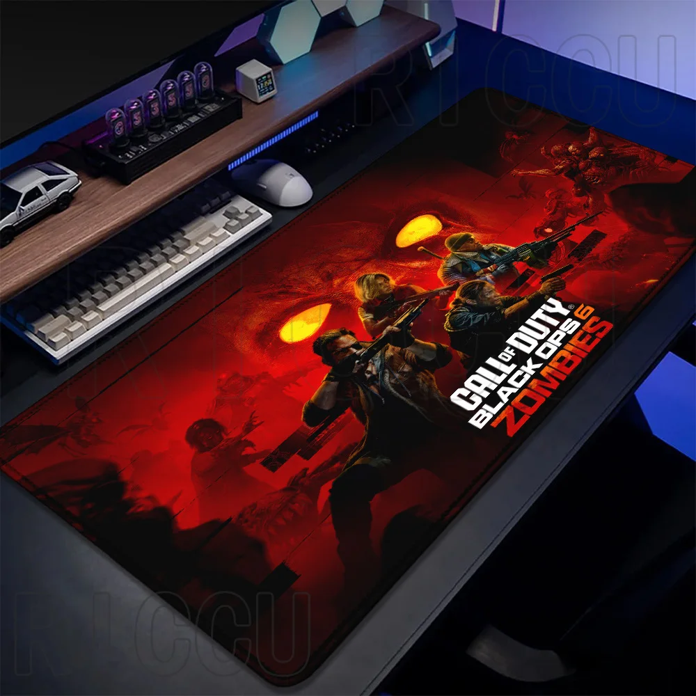 HD XXL Esports 40X80CM C-Call of Duty Black Ops Ghost Large MousePad لوحة ماوس الألعاب COD حصيرة مكتبية قفل المطاط لعبة الفئران حصيرة #1