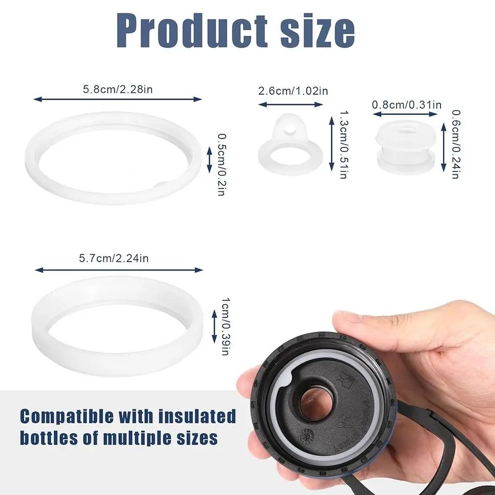 Silicone Water Bottle Gasket Replacement for Thermoflask/Takeya 24oz/32oz/40oz/64oz view 6