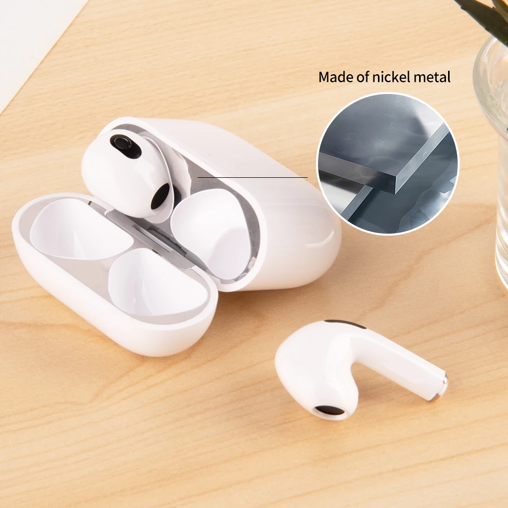Dust-proof Scratchproof Sticker For AirPods AirPods 4 4th 3 2 1 Pro2 Sticker Dust Guard Protective Earphone Film Cover Stickers