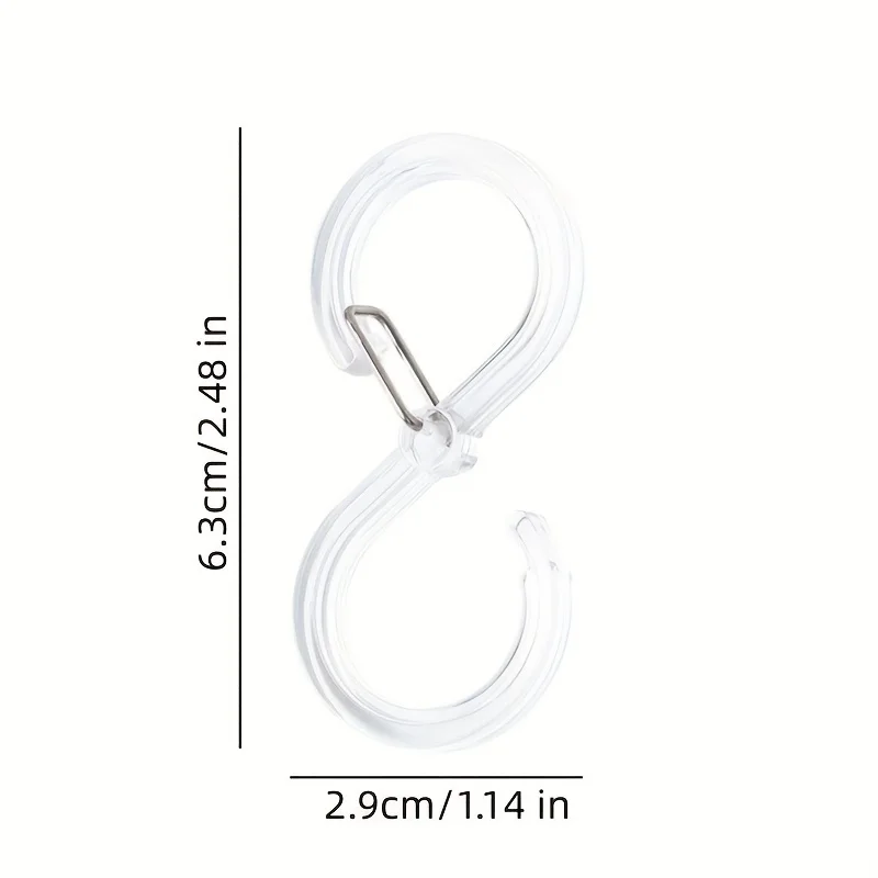 8 خطافات تعليق أنيقة ومتينة على شكل حرف S للفنادق - مقاومة للتآكل والصدأ - لونين!