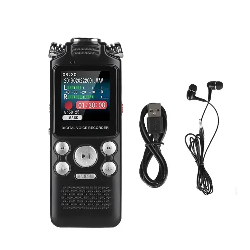 

Professional Digital Audio Voice Recorder Pen Lossless Color Activated Sound Dictaphone MP3 Player Recording with Noise Reductio