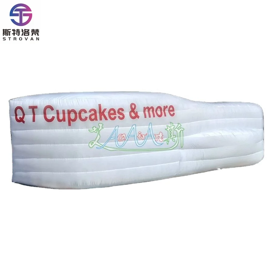 

STLF Inflatable Bar Table 4mL Counter Concession Desk Logo Oxford PVC Material Party Event DJ Booth Includes Blower Available Sa