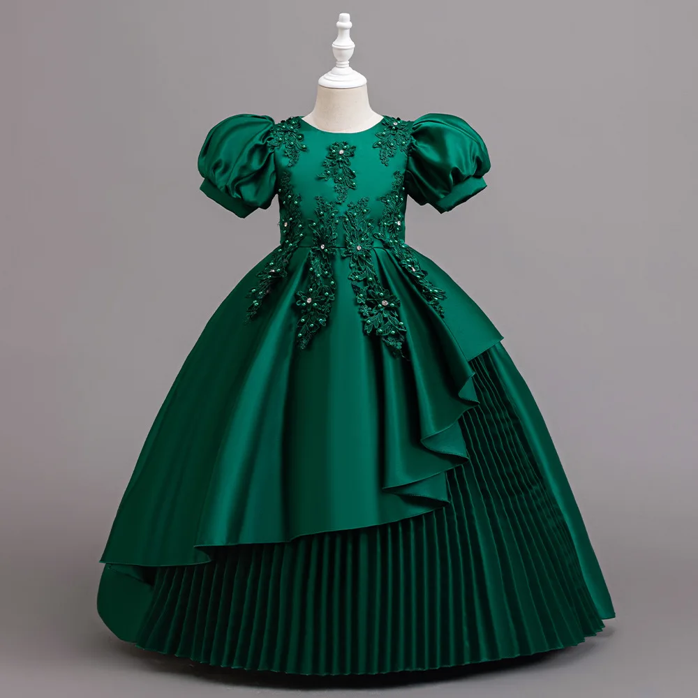 New Children Elegant Dress for Girls Flower Girl Ceremonial Dresses Kid Clothes 4 to 12T