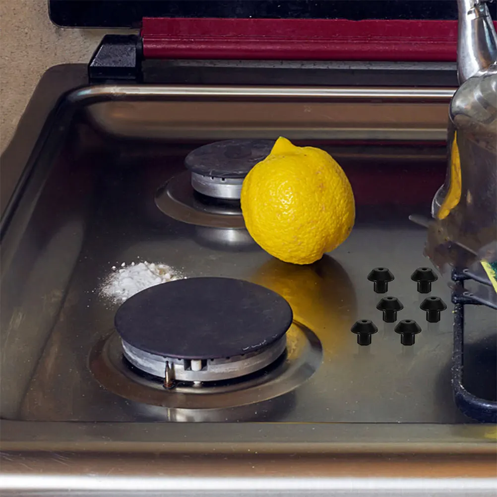 

32 Pcs Rubber Feet Pads for Gas Stove Rubber Feet Pads Grate Replacement Height Enhancing Stable Cooking Accessories