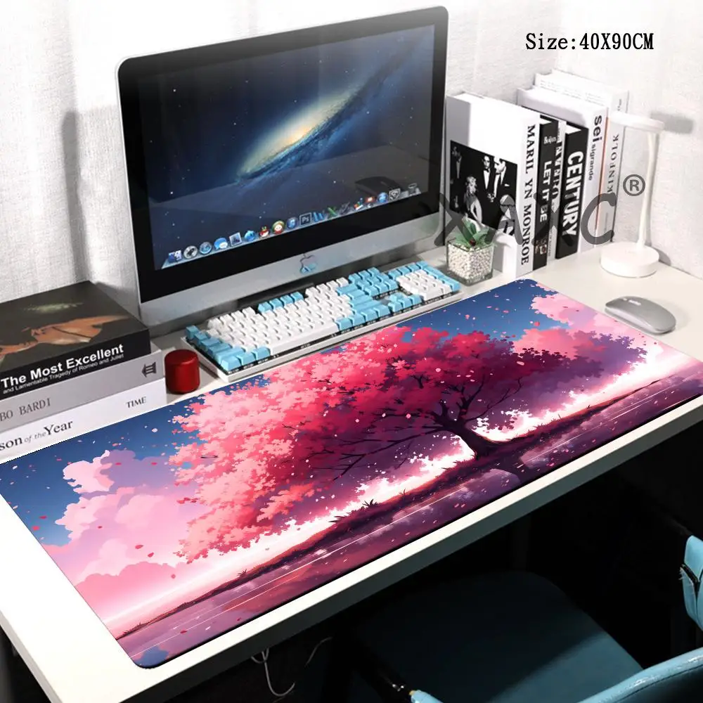 HYBXAXC Pixel Lock Edge Mousepads Large Gaming Mousepad Keyboard Mats Mouse Mat Beast Desk Pad For Gift Mouse Pads