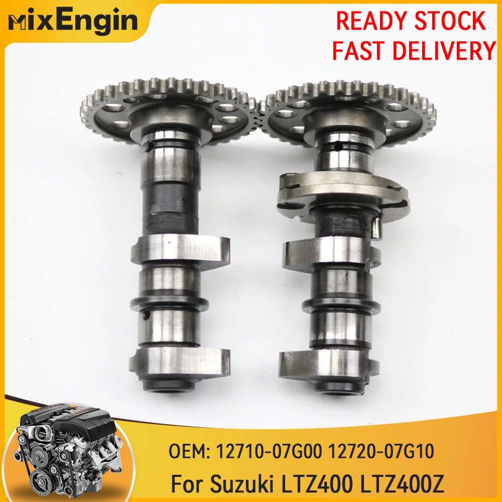 Engine Motorcycle Camshaft Inlet Exhaust For Suzuki LTZ400 LTZ400Z LT Z400 LT Z400Z 05-08 Inlet 12710-07G00 Exhaust 12720-07G1