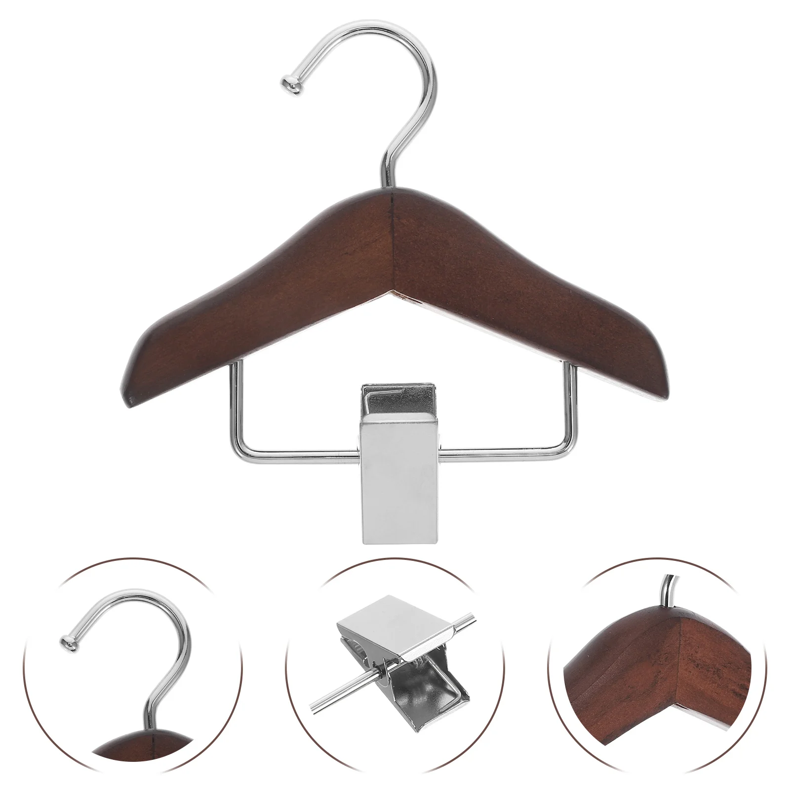 

2 шт. мини-вешалки для одежды, винтажные деревянные зажимы-органайзер, стеллаж для детской одежды, держатель для одежды для домашних животных, маленькие аксессуары