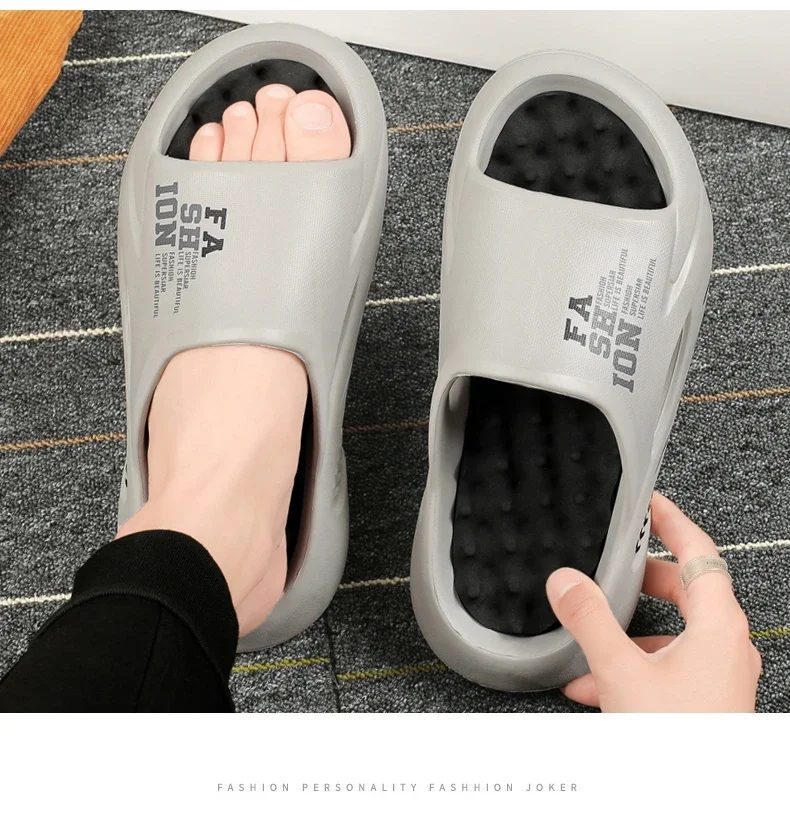 Sommer Herren Massage-Slipper Indoor Outdoor Sandalen Strand Freizeitschuhe Weiche Sohle Slides Herren Flip-Flops Herrensandalen Große Größe 47 – Detail 18