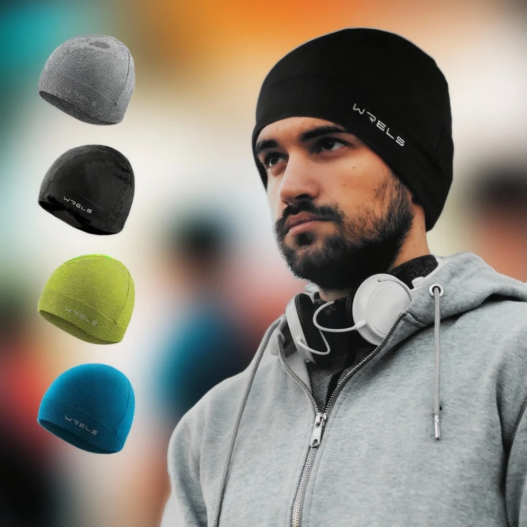 

Зимняя велосипедная кепка WRELS, ветрозащитная термостойкая подкладка для горного велосипедного лыжного шлема, мотоциклетная шапка для бега для мужчин и женщин