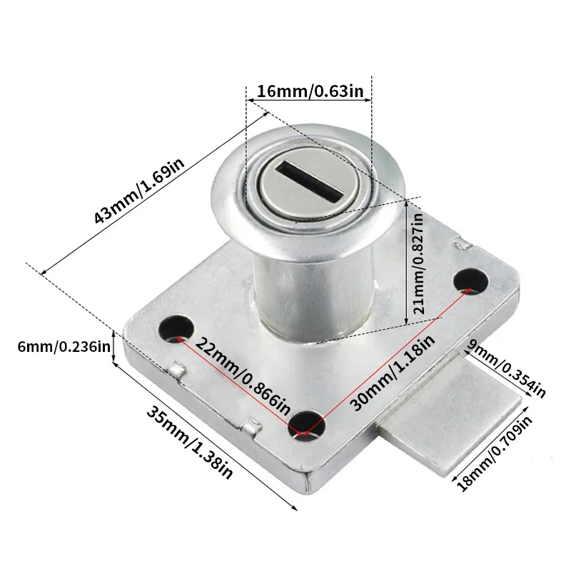 2/6/10sets of advanced drawer locks furniture locks home security modern locks sturdy structures adjustable office desk locks