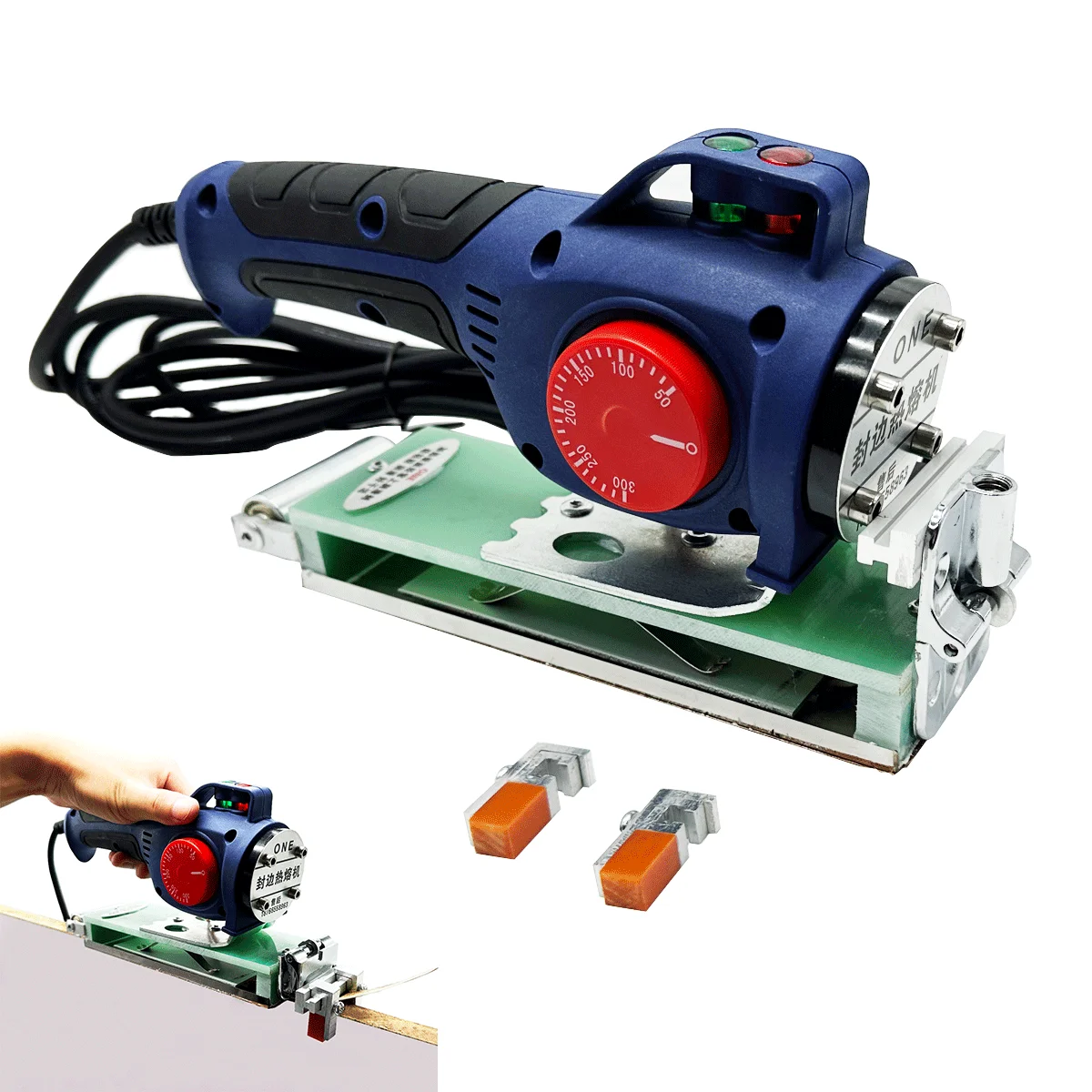 220V Woodworking Portable Edge Banding Machine Adjustable Temperature Wood PVC Manual Edge Bander For Self-adhesive Edge Banding