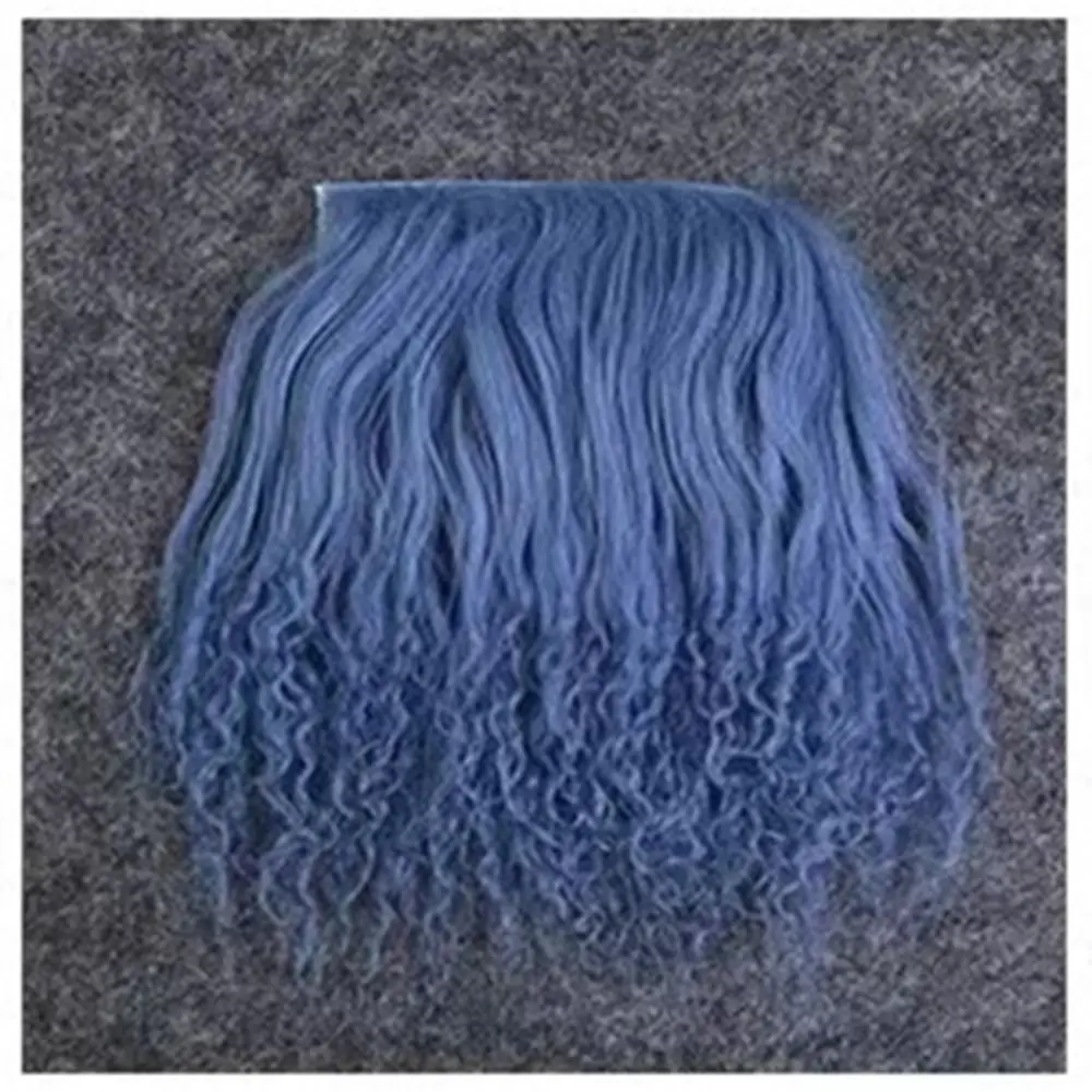 Nep haar BJD haar rij haar ruwe synthese pruik handgemaakte haak BJD haarinslagen diy haar haarinslagen BJD diy haar poppen accessoires