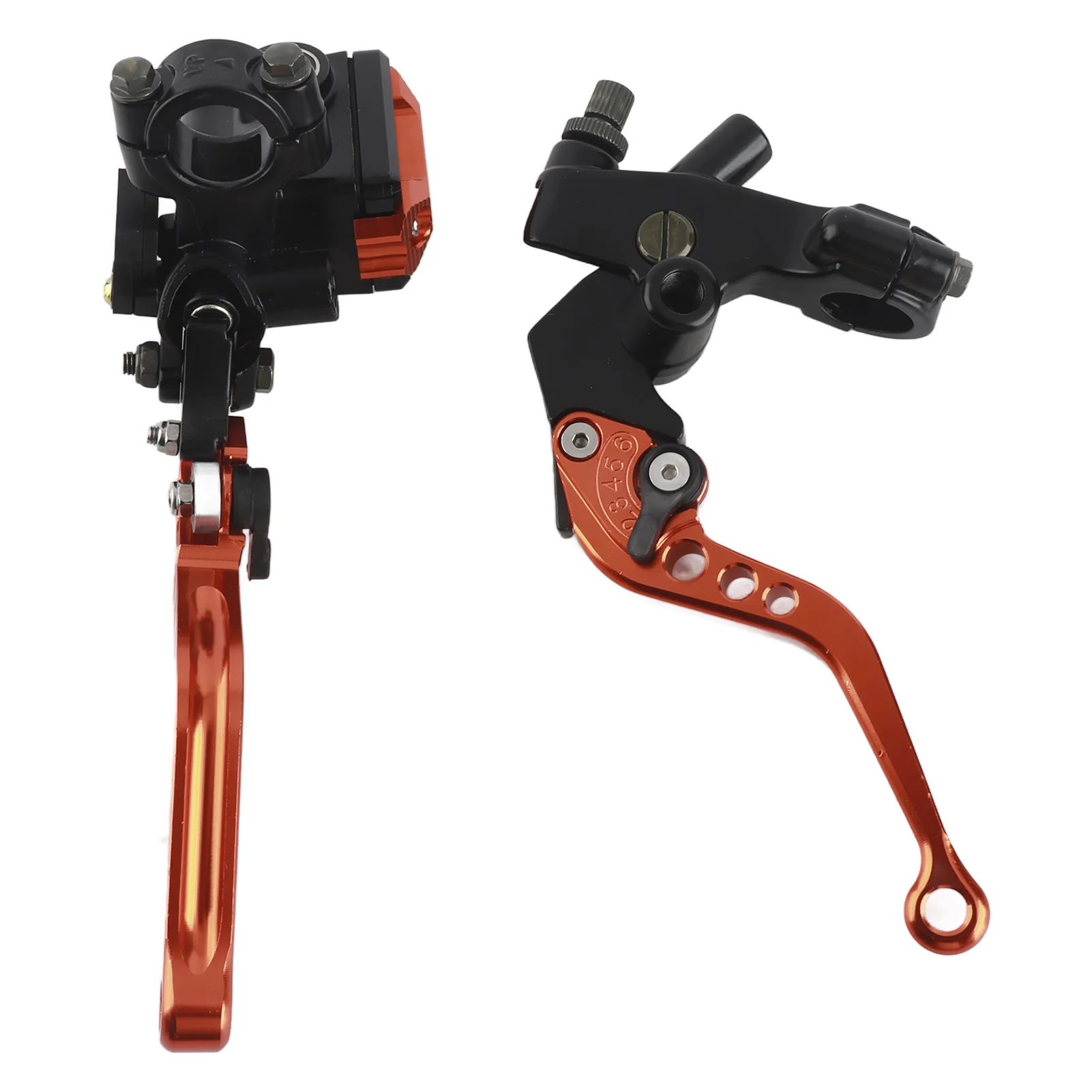 Dźwignie hamulca i sprzęgła do motocykla, uniwersalne aluminiowe dźwignie hamulca i sprzęgła, wytrzymałe, montowane na kierownicy.