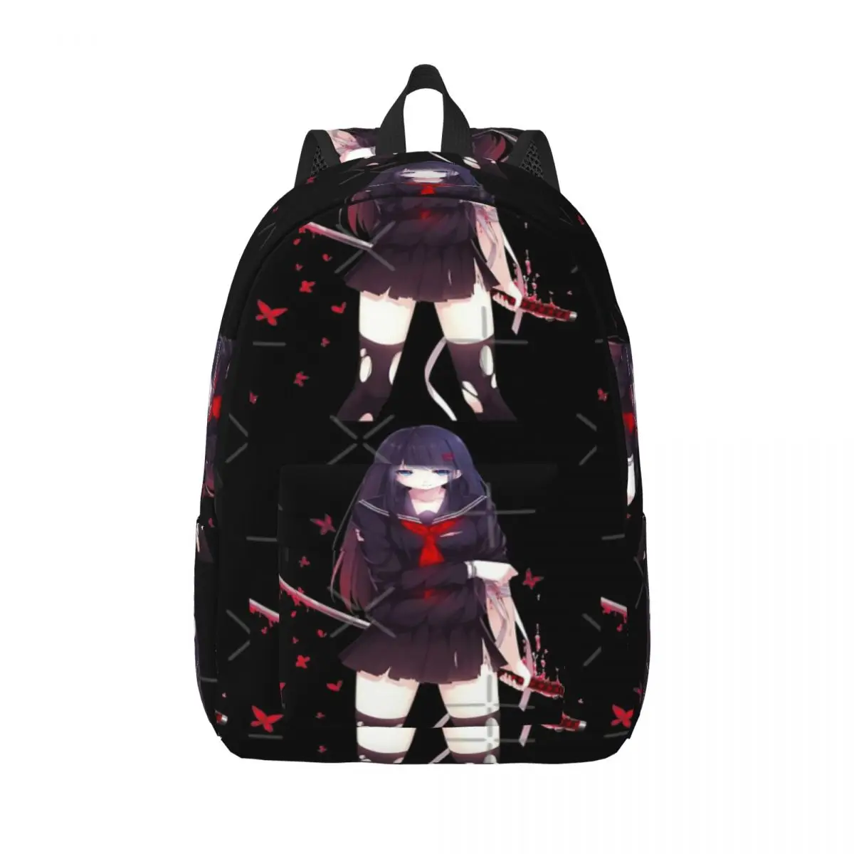 

Милая аниме-девушка с мечом Катана Kawaii Anime Girl с мечом Катана Простой и стильный рюкзак Холщовый рюкзак Сумки для женщин