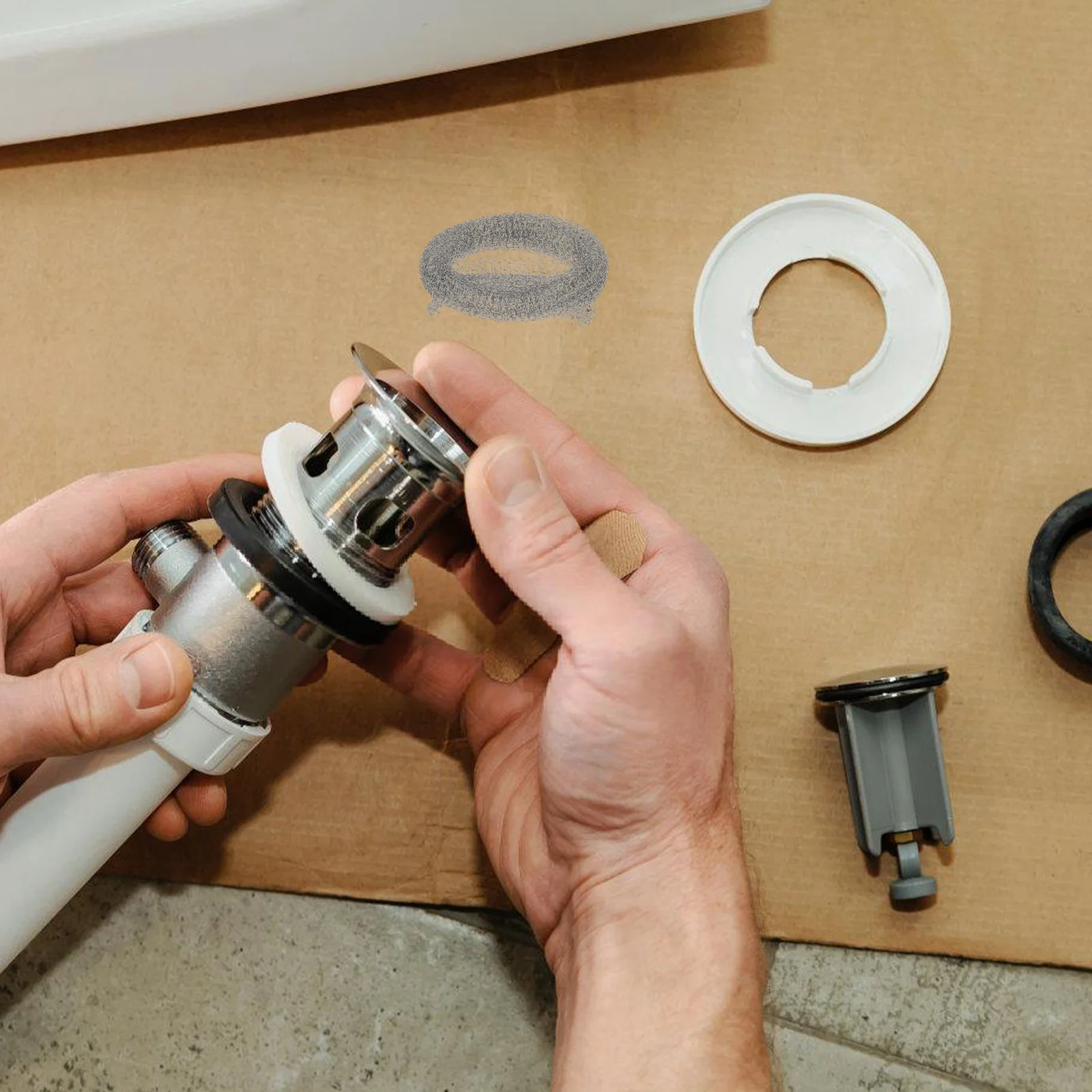 

10Pcs Washing Machine Lint Catcher Stainless Steel Hose Filter Easy Setup Lint Trap for Washer Drain Hose Washer Drain Filter