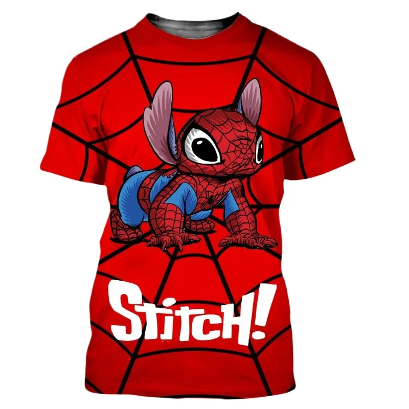 3D プリントされた通気性があり、快適で速乾性のあるスポーティーなカジュアル T シャツ、アニメーションステッチ付き、大人、男性、女性、子供向け