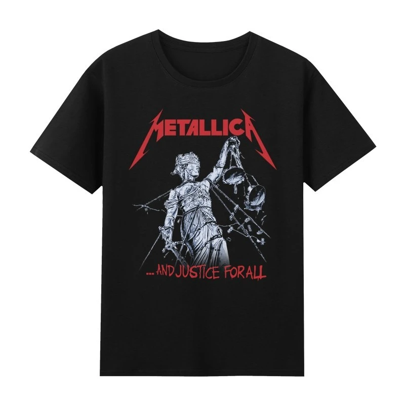 

2026 And Justice For All Metallica T-Shirt Men Women Short Sleeve Vintage Y2k Tops Luxury Brand T-shirt Y2k Shirt Men's Clothing