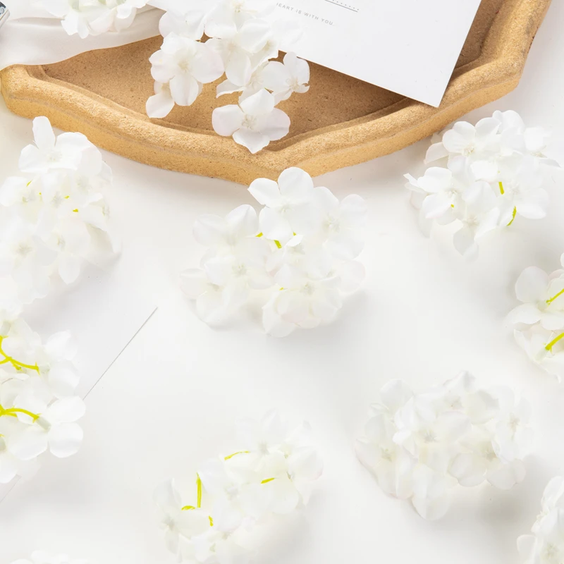 10 Stück Künstliche Blumen Großhandel Hochzeit Outdoor Garten Rosenbogen Heimdekoration Girlanden Geschenkbox Künstliche Seidenhortensien – Detail 4