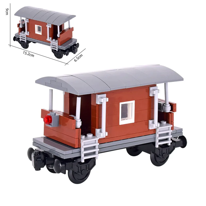 Creative Expert Ideas City Christmas Retro Sightseeing Carriage Tank Car Train MOC Railway Express Bricks Building Blocks Toys