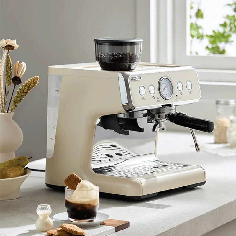 Coffee machine BAE02 second generation freshly ground beans integrated milk foam double pump Italian semi-automatic