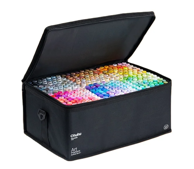 

Ohuhu Alcohol Base 320 Color Marker with Brush and Chisel Double Tip, Art Marker, + 1 Colorless Alcohol Marker Blender -